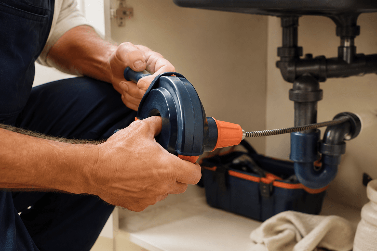 A licensed plumbing background — tools of the trade