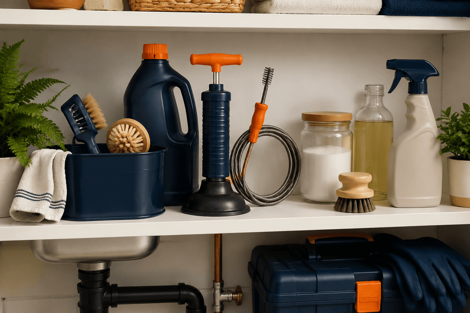 Household drain-care tools made simple for everyday use